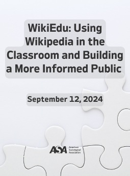 WikiEdu: Using Wikipedia in the Classroom and Building a More Informed Public Event Image